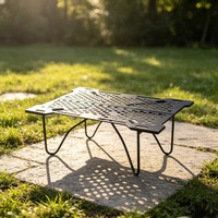 Meubles de camping portables modernes et compacts, table pliante multifonctionnelle en alliage d'aluminium pour le parc et l'hôtel