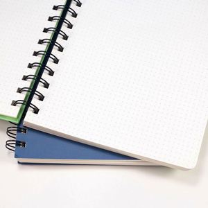 Cuaderno Espiral A5 de Moda con Tapa Dura, Páginas Punteadas, Azul Verde, Libretas para el Regreso a Clases, Suministro de Fábrica para Conferencias - Product Image 3