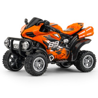 Modèle de moto tout-terrain en alliage moulé sous pression pour garçons, jouet de décoration, voiture à tirer en arrière
