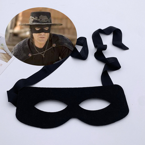 Maschera per Occhi <span class=keywords><strong>Zorro</strong></span> Mezza Faccia, Accessorio per Cosplay, Mascherata di Halloween, Performance Teatrale e Cinematografica - Product Image 2