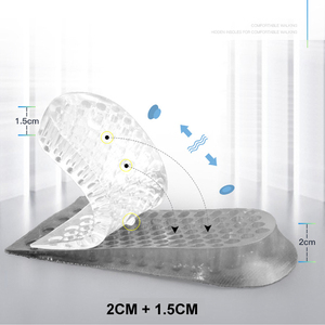 Solette con inserto in Gel per <span class=keywords><strong>uomo</strong></span> donna comoda altezza per aumentare il tallone della soletta - Product Image 2