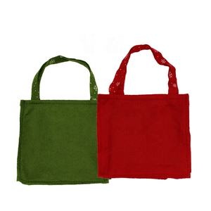 Sacs fourre-tout de Noël en feutre écologiques et durables avec poignées, sacs cadeaux réutilisables pour les fournitures de fête pour enfants, fête de vacances - Product Image 6
