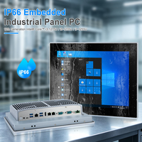 PC industriel embarqué Linux Win 11 IP66, écran tactile 12,1 pouces, étanche à l'avant, PC industriel tout-en-un 12e génération I3