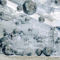 Ballon miroir géant gonflable en PVC avec ventilateur intégré, brillant et coloré, idéal pour les fêtes de jardin, mariages, décorations de Noël et discothèques - Vente chaude