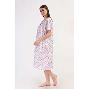 Camisón de Algodón para Mujer Talla Grande, Estampado Floral, Ropa de Dormir de Manga Larga, Ajuste Cómodo - Product Image 3