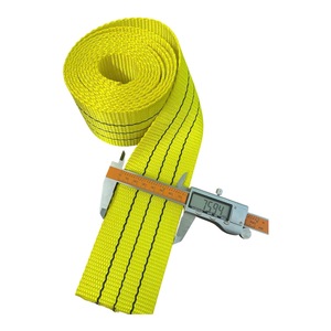SANBOO Sangle de fixation robuste en polyester jaune de 75 mm pour l'emballage et la logistique - Product Image 1