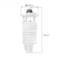 Capteur de surveillance modulaire IP65 pour l'humidité, la poussière et le bruit, intégration PM2.5/PM10/UV/Météo, haute précision, faible entretien