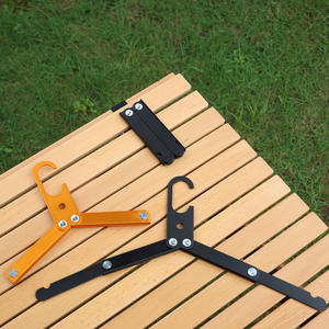 Tendedero Plegable de Aluminio para Exteriores, Tipo Gancho, en Negro, Naranja y Verde, para Camping, Hogar y Sala de Estar - Product Image 1