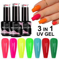 Échantillon gratuit One Step Gel 3 en 1 pour salon de manucure professionnel Nail Supply Gel Nail Polish