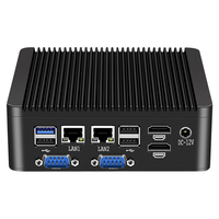 Mini PC Industrial sin Ventilador Intel Celeron J4125 N4000 J5005 4 Puertos Seriales 2 HDMI 8 USB Ranura SIM 4G WiFi TPM2.0 LVDS GPIO