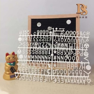 Tableau en feutre gris chêne <span class=keywords><strong>10x10</strong></span> pouces avec support peint et 360 lettres blanches à suspendre au mur – Vente chaude - Product Image 4