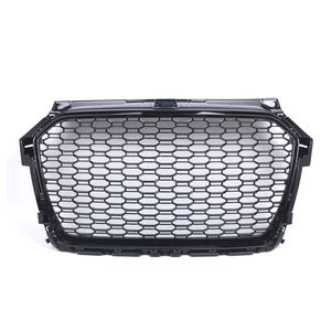Grille de pare-chocs avant en maille nid d'abeille noir brillant pour <span class=keywords><strong>Audi</strong></span> A1 2016-2018 Version ue/US 8XA853651 8XA853651B - Product Image 1