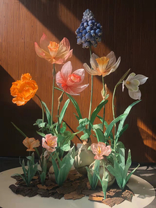 Handmade khổng lồ lớn hoa lục bình lớn hoa giấy khổng lồ cho cửa sổ mua sắm hiển thị hoa giấy khổng lồ - Product Image 3