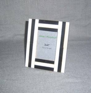 Cadre photo en bois de luxe en gros avec incrustations d'os et motifs floraux indiens décoratifs pour cadeaux et décoration intérieure - Product Image 3