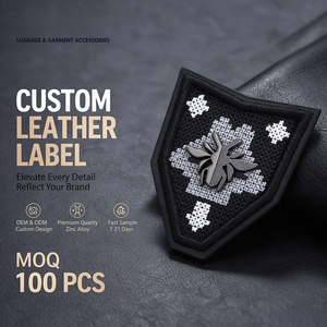 Etiqueta de Cuero PU con Logotipo de Marca Personalizada para Abrigos, Gorros, Maletines, Bolsos, Pañuelos de Seda y Mocasines de Moda - Product Image 1