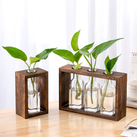 Vase en verre transparent hydroponique, écologique et durable, pour la décoration moderne des centres commerciaux, conteneur de stockage d'eau de bureau