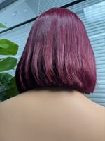 Perruque Bob Lace Front Lisse en Cheveux Humains, Dentelle Transparente Brun Clair, Sans Colle, Emballage Personnalisé, Vente en Gros