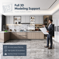 Service de conception personnalisée pour toute la maison, solution de décoration intérieure tout-en-un pour villa, manoir, appartement, fabrication OEM 3D