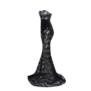 Abito da sera in pizzo nero - Product Image 5