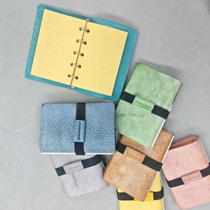 Carnet à feuilles mobiles Mbox en cuir véritable M5, en cuir de vachette ciré et tanné végétal, fabrication sur mesure ODM OEM - Product Image 3