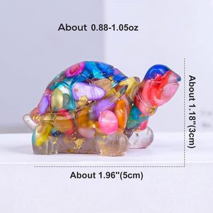 โคมไฟเต่าทำมือจากหินบำบัดธรรมชาติ รูปทรงเต่า โคมไฟคริสตัลข้างเตียง - Product Image 4