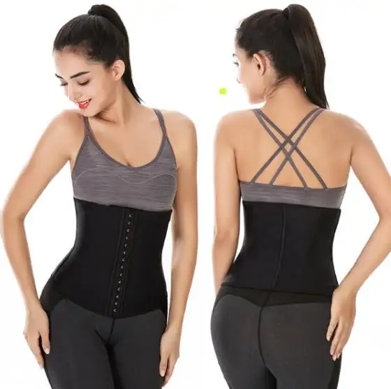 Rubber tunic latex waistband 9 bone three-layer adjustable sports shaper tunic trade large waist abdominal band corset