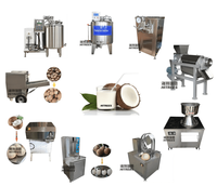Professionele 5000 Stuks/h Kokosmelk Extractiemachine Productielijn Kokosmelk Verwerkingsfabriek