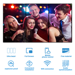 <span class=keywords><strong>LCD</strong></span> nối màn hình hiển thị quảng cáo video tường hệ thống quảng cáo 4K màn hình lớn đa-cửa sổ quảng cáo nối - Product Image 3