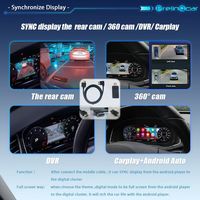 10.25 tableau de bord numérique Lcd de voiture pour VW Scirocco 2004-2016 ans Android tableau de bord virtuel Cockpit