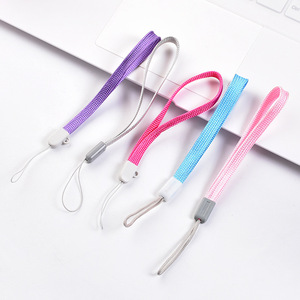 สายคล้องโทรศัพท์ สายไนลอนพร้อมหัวเข็มขัดพลาสติกสำหรับโทรศัพท์มือถือและอุปกรณ์เสริม สีชมพู สีฟ้า สีม่วง สีเทา สีแดงกุหลาบ - Product Image 3
