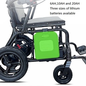 Silla de Ruedas Eléctrica Ligera de Fibra de Carbono KSM-507 con Motor sin Escobillas, Sillas de Ruedas de Rehabilitación para Viajes - Product Image 5