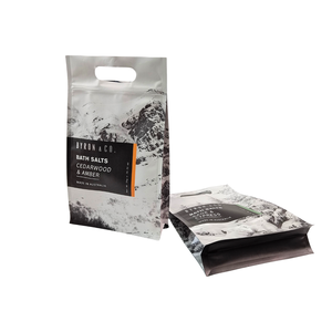 Sacs refermables en plastique laminé Mylar imprimés sur mesure, réutilisables, pour emballage de sels de bain SPA, pochette verticale avec poignée - Product Image 3