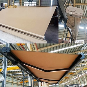 Auvent à bras incurvé en aluminium Pare-soleil pliable pour <span class=keywords><strong>parking</strong></span> de magasin Auvent rétractable à cassette complète - Product Image 2