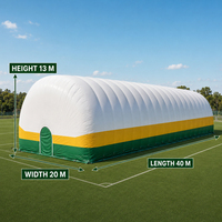 Dôme de sport gonflable sur mesure, hermétique, double couche en PVC, pour l'entraînement au football et au basketball