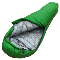 Sac de couchage en duvet de canard et d'oie pour le camping, ultraléger, portable, pour le froid, de type momie