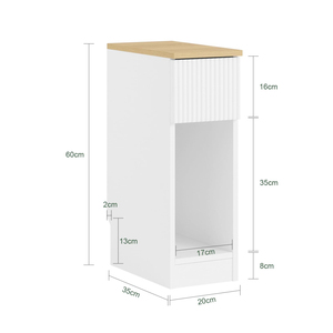 Factory Direct Slim Bedside <b>Table</b> <b>Small</b> Nightstand with Drawer and Shelf for Bedroom Living Room - Product Image 5