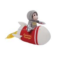 Produit d'usine Fusée En Peluche Jouets Doux Spaceman Poupées Fusée Forme Oreiller Pendentif Animal Singe En Peluche En Peluche Bébé Jouets