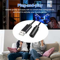 Câble USB détachable noir ou gris foncé avec conducteur en cuivre pur, dongle de remplacement de 10 pouces pour contrôleurs filaires 360