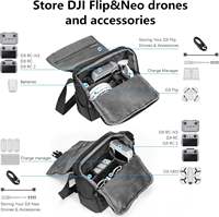 Sac de transport portable pour drone de la série Flip Mini, sac de rangement durable pour drone à bandoulière, sac de voyage pour appareil photo numérique