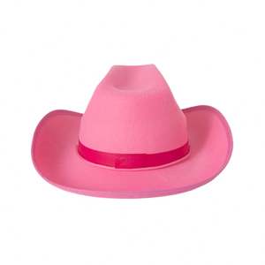 Venta caliente diseño europeo al aire libre adulto Rosa sombrilla sombreros moda poliéster fieltro sombreros de vaquero - Product Image 3