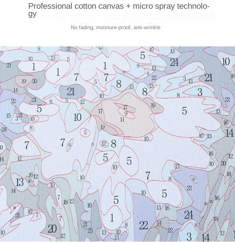 Painting By Numbers Kit Handmade Custom Painting Canvas Art Oil