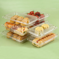Contenitore Trasparente in PET Usa e Getta per Biscotti e Frutta, Scatole di Plastica per Alimenti all'Ingrosso