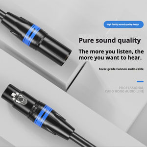 Cantell Hot Selling 3-Pin 3.5mm MALE-MALE 24-30AWG Audio Cable <b>with</b> PVC Jacket for Car Computer <b>DVD</b> <b>Player</b> - Product Image 3