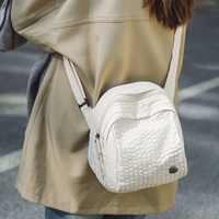 Sac à bandoulière léger SAIDING Bao Bei You 867, style japonais minimaliste, fermeture éclair, nylon, sangle simple, pour femmes
