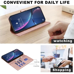 Étui de téléphone portable à rabat de luxe en cuir PU avec porte-cartes pour Nokia <span class=keywords><strong>G22</strong></span> G42 C22 C32 16Pro - Product Image 4