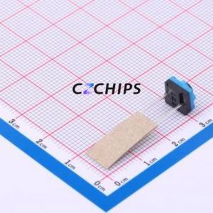 GT-TC123B-H050-L1 Tactile Switch DIP,7.2x7.2mm Switch Single Pole Single Throw Round Button 2.6N 7.2mm - Product Image 2