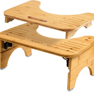 Bamboo Toilet <b>Stool</b> Solid Wood Anti Slip <b>Bathroom</b> Step <b>Stool</b> For Squatting - Product Image 5