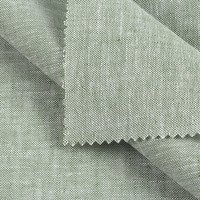 Meilleures ventes Tissu tissé teint en fil 55% Lin 45% Coton Écologique pour Hommes, Femmes, Enfants, Robes de cérémonie, Chemises décontractées, Matière en stock