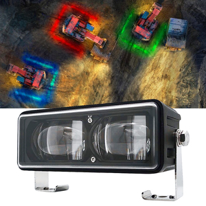 Luz de Seguridad de Doble Color Azul y Verde de 12v 24v para Equipos de Construcción, Luz de Advertencia de Zona Peligrosa Roja - Product Image 1