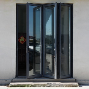 Portes pliantes gauche-droite avec une grande surface d'ouverture et une bonne luminosité, adaptées aux magasins, garages et portes <span class=keywords><strong>de</strong></span> sécurité - Product Image 2